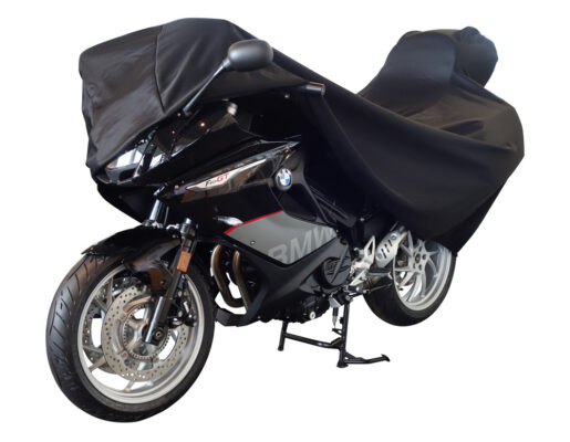 Housse de moto DS Covers ALFA 3W avec espace pour coffre moto - noir
