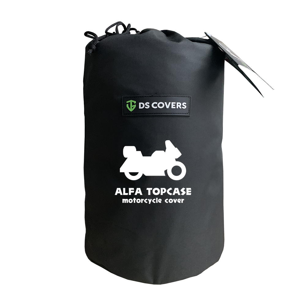 schwarz Polyester / Baumwolle DS COVERS ALFA Topcase Groesse L